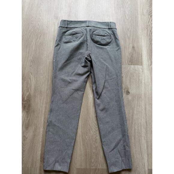 Banana Republic Sloan Fit, Black White Pants, Women's size 2 Houndstooth Checker - Picture 1 of 7